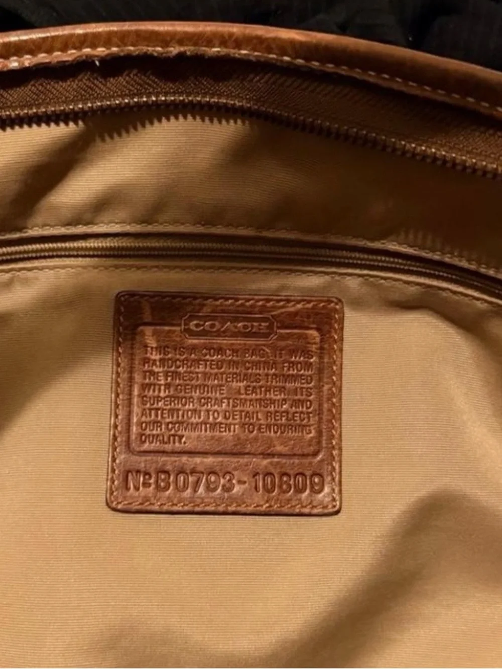 Coach Patchwork Signature Hobo Bag in Brown and Cream